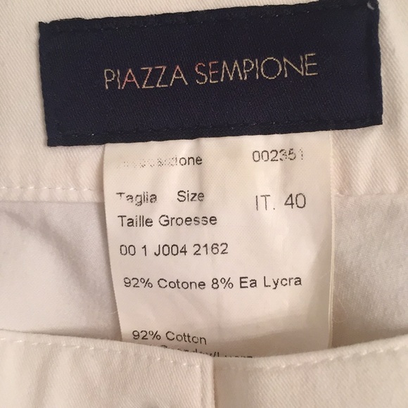 Piazza Sempione Embroidered White Cotton Jeans - Picture 6 of 6